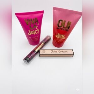 Juicy Couture Viva La Juicy & Oui Body Creams with Travel Size Perfume